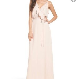 WAYF Jamie Ruffle Wrap Gown